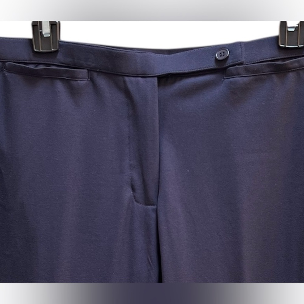 Women’s Navy Blue Straight Leg Dress Pants Size 12P Petite New NWT - Picture 3 of 5